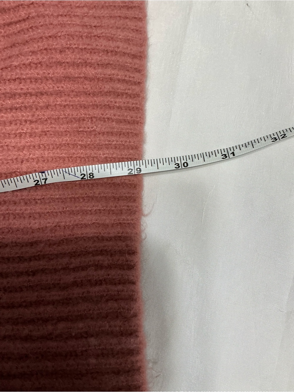 Oversized Quarter-Zip Ribbed Sweater - Dusty Rose - Picture 5 of 6
